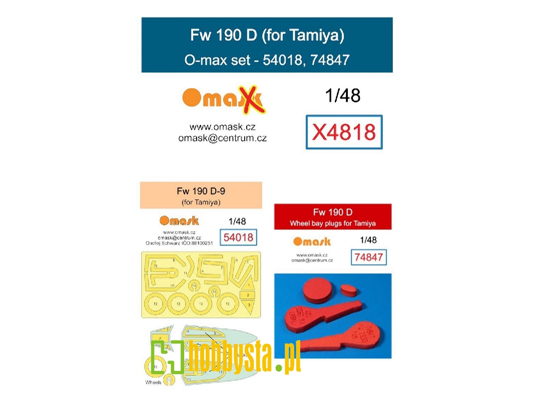 Focke Wulf Fw-190 D - O-max Set (For Tamiya Kits) - image 1 Focke Wulf Fw-190 D - O-max Set (For Tamiya Kits) - image 1