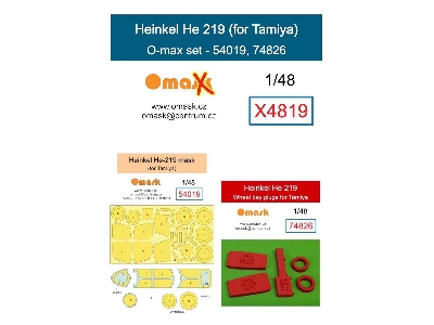 Heinkel He-219 - O-max Set (For Tamiya Kits) - image 1