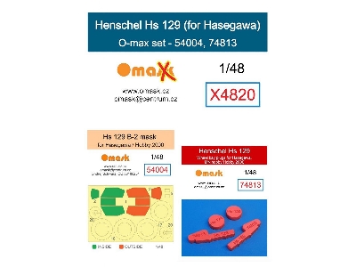 Henschel Hs-129 - O-max Set (For Hasegawa Kits) - image 1