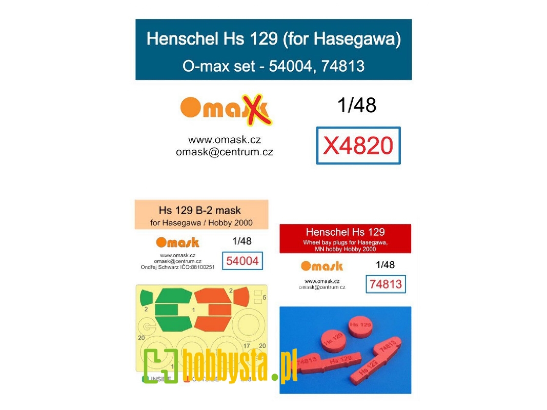 Henschel Hs-129 - O-max Set (For Hasegawa Kits) - image 1 Henschel Hs-129 - O-max Set (For Hasegawa Kits) - image 1