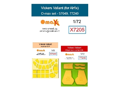 Vickers Valiant - O-max Set (For Airfix Kits) - image 1