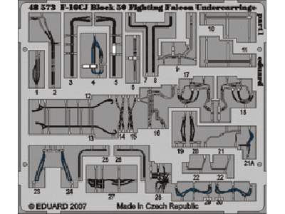 F-16CJ Block 50 undercarriage 1/48 - Tamiya - image 1