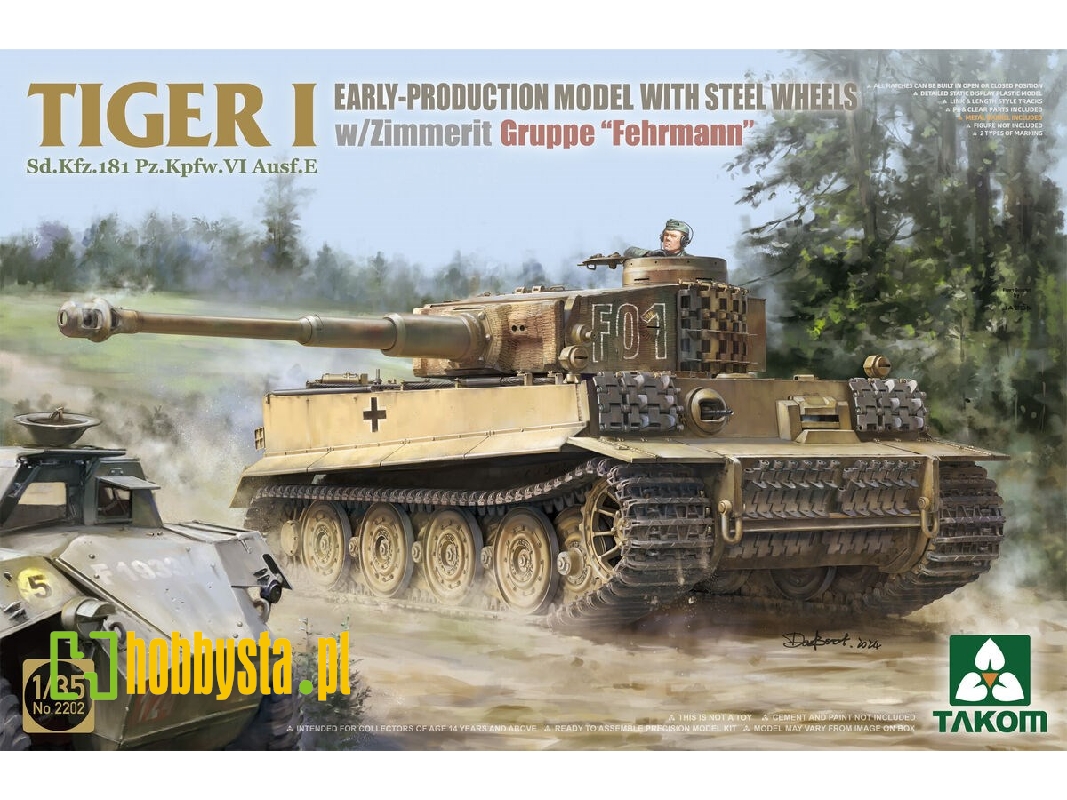 Tiger I Sd.Kfz.181 Pz.Kpfw.Vi Ausf.E - Early + 1/16 Michael Wittmann figure - image 1 Tiger I Sd.Kfz.181 Pz.Kpfw.Vi Ausf.E - Early + 1/16 Michael Wittmann figure - image 1