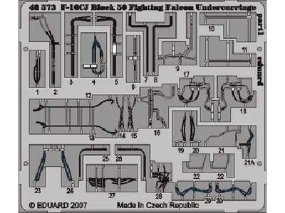 F-16CJ Block 50 undercarriage 1/48 - Tamiya - image 2