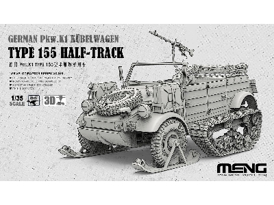 German Pkw.K1 Kübelwagen Type 155 Half-track - image 1