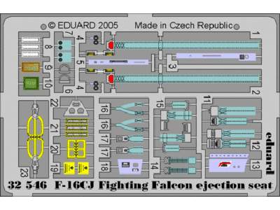 F-16CJ ejection seat 1/32 - Tamiya - image 1