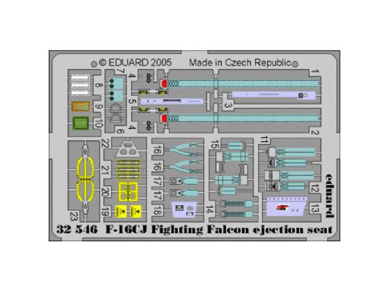 F-16CJ ejection seat 1/32 - Tamiya - image 1