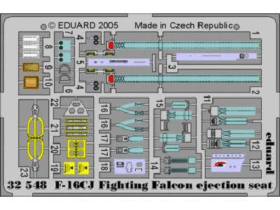 F-16CJ ejection seat 1/32 - Academy Minicraft - image 1