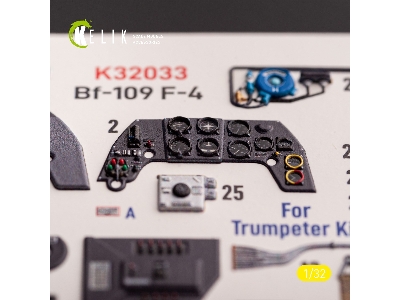 Bf-109 F-4 - Interior 3d Decals For Trumpeter Kit - image 1
