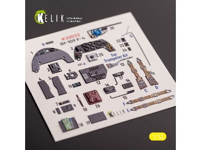 Bf-109 F-4 - Interior 3d Decals For Trumpeter Kit - image 2