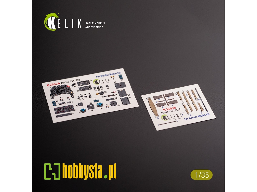 Ju-87 G1/G2 - Interior 3d Decals For Border Models Kit - image 1 Ju-87 G1/G2 - Interior 3d Decals For Border Models Kit - image 1