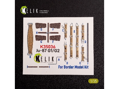 Ju-87 G1/G2 - Interior 3d Decals For Border Models Kit - image 3