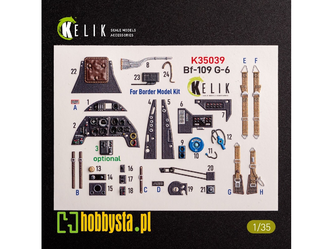 Bf-109 G-6 - Interior 3d Decals For Border Models Kit - image 1 Bf-109 G-6 - Interior 3d Decals For Border Models Kit - image 1