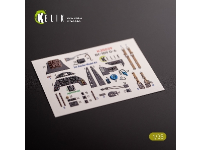 Bf-109 G-6 - Interior 3d Decals For Border Models Kit - image 2
