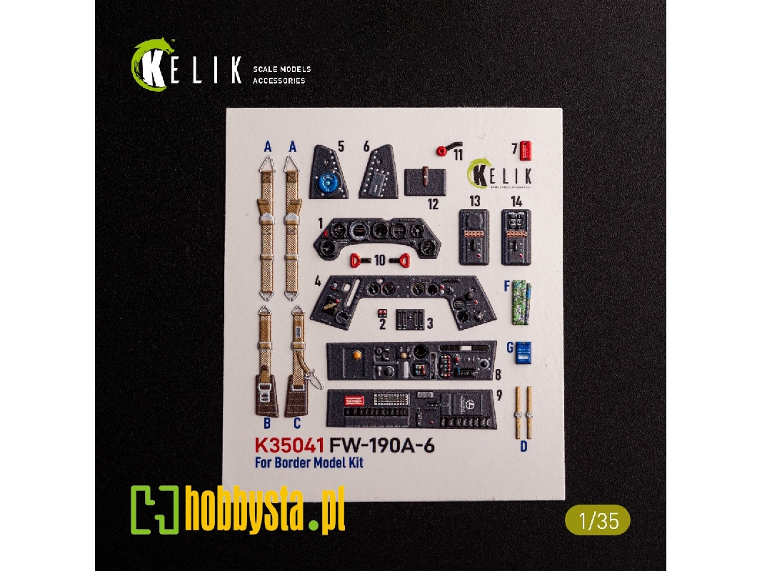Fw-190a-6 - Interior 3d Decals For Border Models Kit - image 1 Fw-190a-6 - Interior 3d Decals For Border Models Kit - image 1