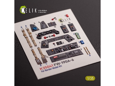 Fw-190a-6 - Interior 3d Decals For Border Models Kit - image 2