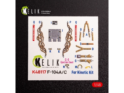 F-104 A/C - Interior 3d Decals For Kinetic Kit - image 2