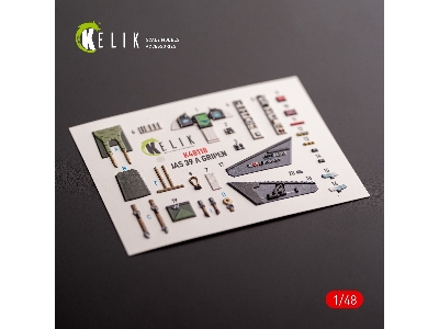 Jas-39 A - Interior 3d Decals For Italeri Kit - image 1