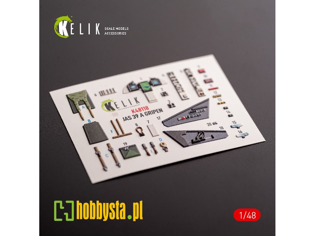 Jas-39 A - Interior 3d Decals For Italeri Kit - image 1 Jas-39 A - Interior 3d Decals For Italeri Kit - image 1