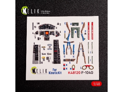 F-104g - Interior 3d Decals For Kinetic Kit - image 3