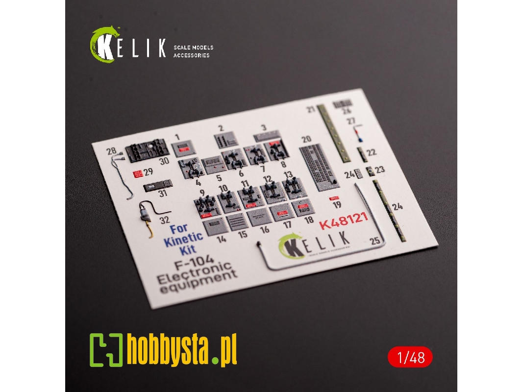 F-104 Series Electrical Equipment - Interior 3d Decals For Kinetic Kit - image 1 F-104 Series Electrical Equipment - Interior 3d Decals For Kinetic Kit - image 1
