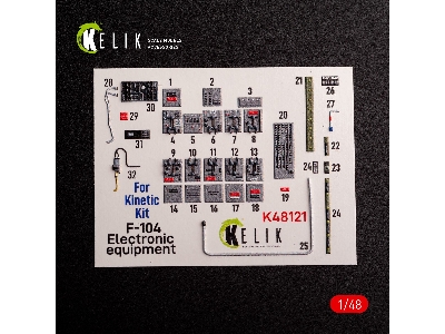 F-104 Series Electrical Equipment - Interior 3d Decals For Kinetic Kit - image 2