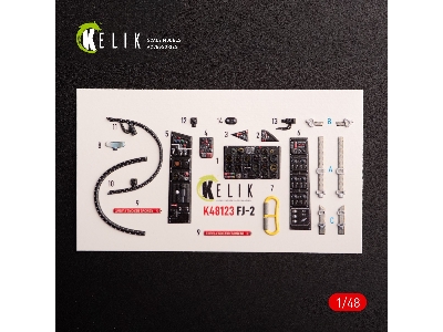 Fj-2 - Interior 3d Decals For Italeri Kit - image 1