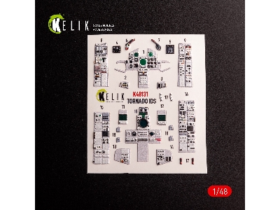 Tornado Ids - Interior 3d Decals For Italeri Kit - image 2