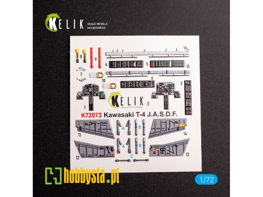 Kawasaki T-4 - Interior 3d Decals For Hasegawa Kit - image 1 Kawasaki T-4 - Interior 3d Decals For Hasegawa Kit - image 1