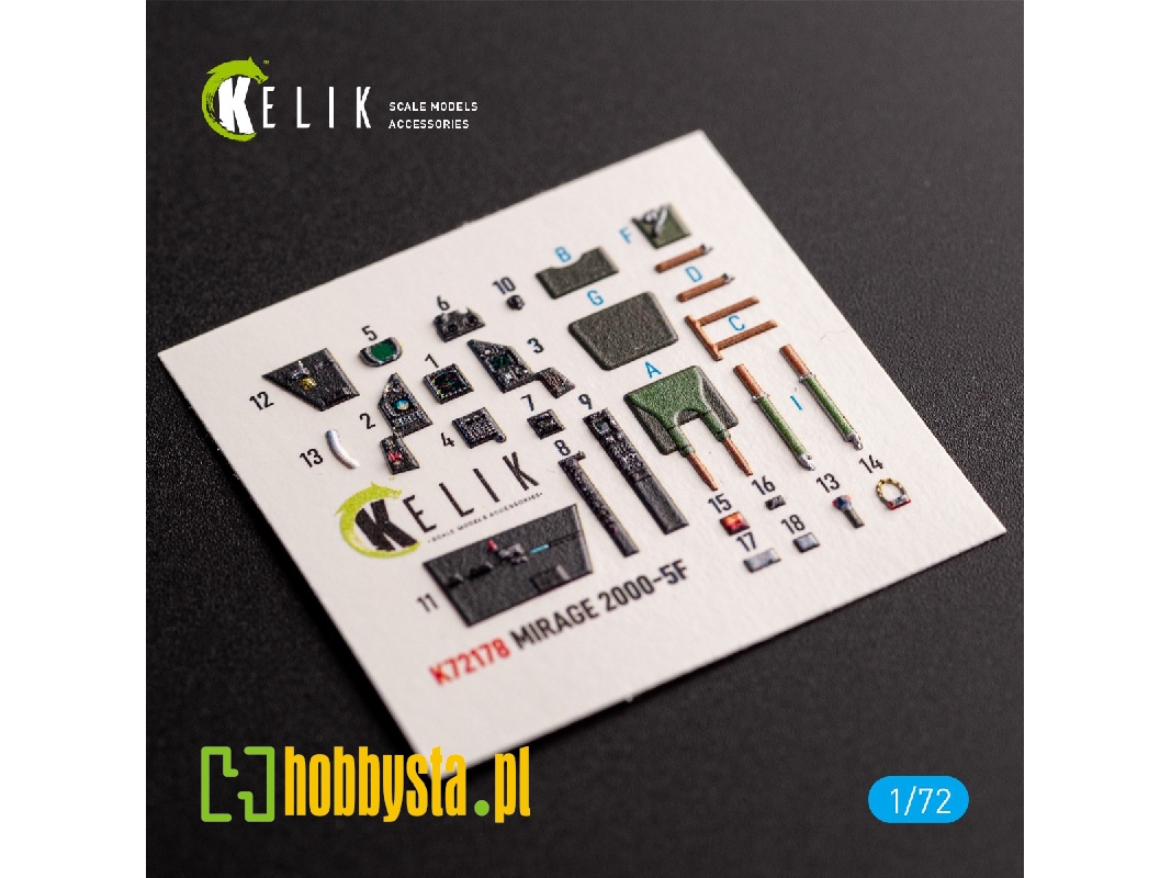 Mirage 2000-5f - Interior 3d Decals For Modelsvit Kit - image 1 Mirage 2000-5f - Interior 3d Decals For Modelsvit Kit - image 1