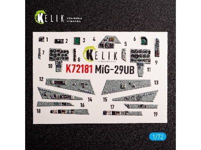 Mig-29ub - Interior 3d Decals For Ibg Models Kit - image 3