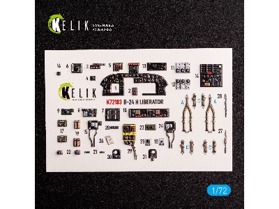 B-24h Liberator - Interior 3d Decals For Airfix Kit - image 2