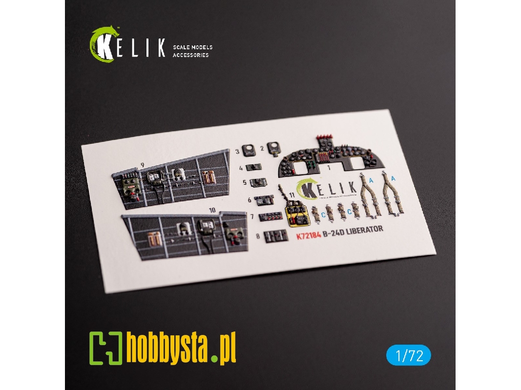 B-24d Liberator - Interior 3d Decals For Hasegawa Kit - image 1 B-24d Liberator - Interior 3d Decals For Hasegawa Kit - image 1