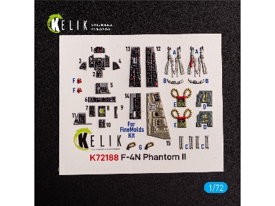 F-4n Phantom - Interior 3d Decals For Finemolds Kit - image 2