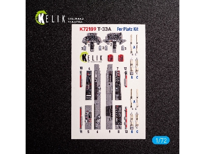 T-33a Shooting Star - Interior 3d Decals For Platz Kit - image 2