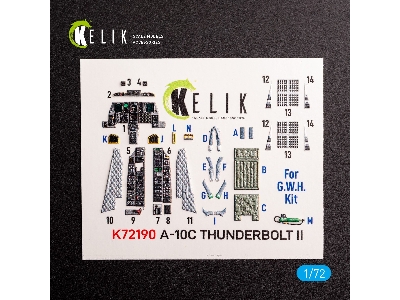 A-10c Thunderbolt Ii - Interior 3d Decals For Gwh Kit - image 2