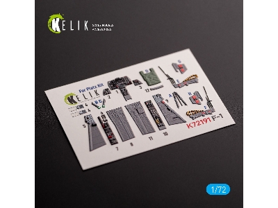 F-1 Support Fighter - Interior 3d Decals For Platz Kit - image 1