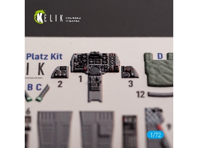 F-1 Support Fighter - Interior 3d Decals For Platz Kit - image 3