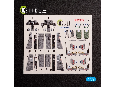 T-2 Advanced Trainer - Interior 3d Decals For Platz Kit - image 2