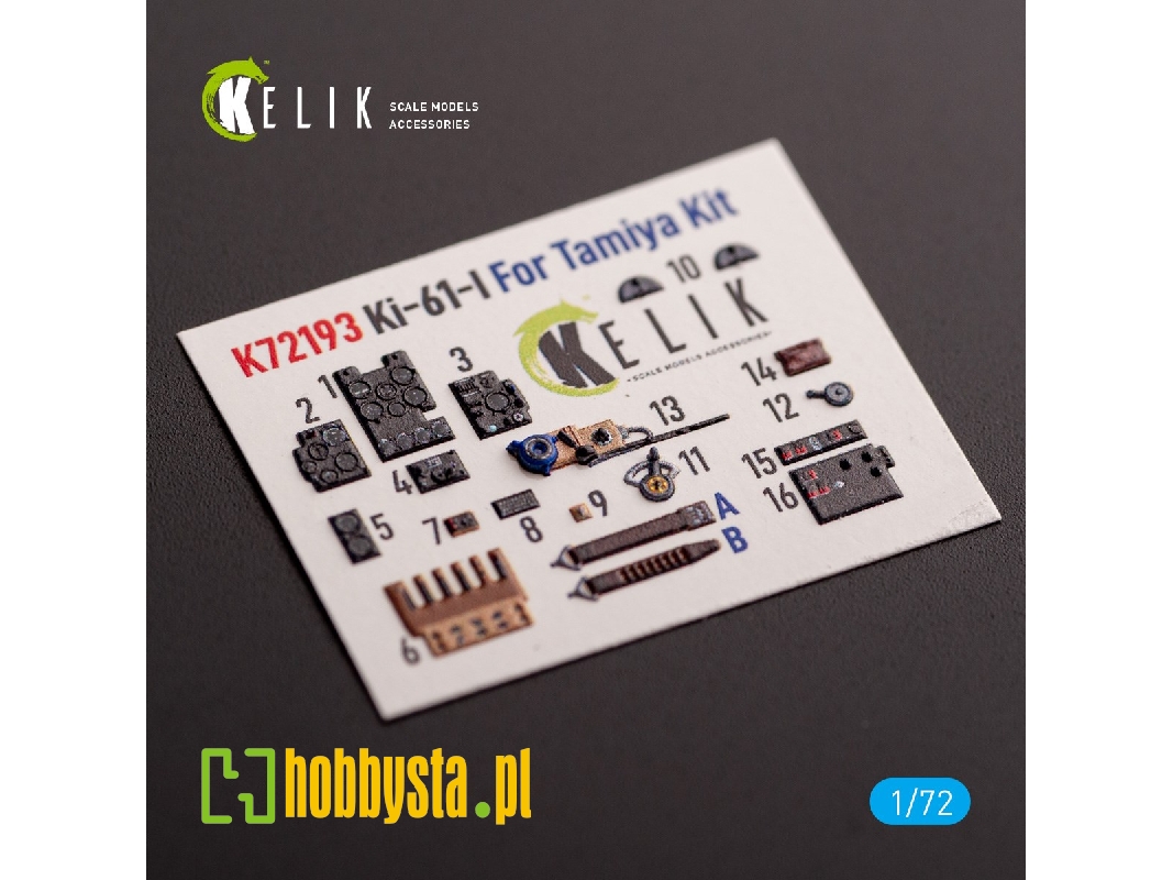 Ki-61 - Interior 3d Decals For Tamiya Kit - image 1 Ki-61 - Interior 3d Decals For Tamiya Kit - image 1