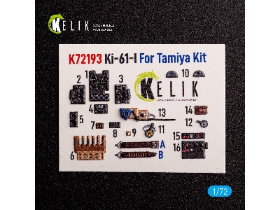 Ki-61 - Interior 3d Decals For Tamiya Kit - image 2