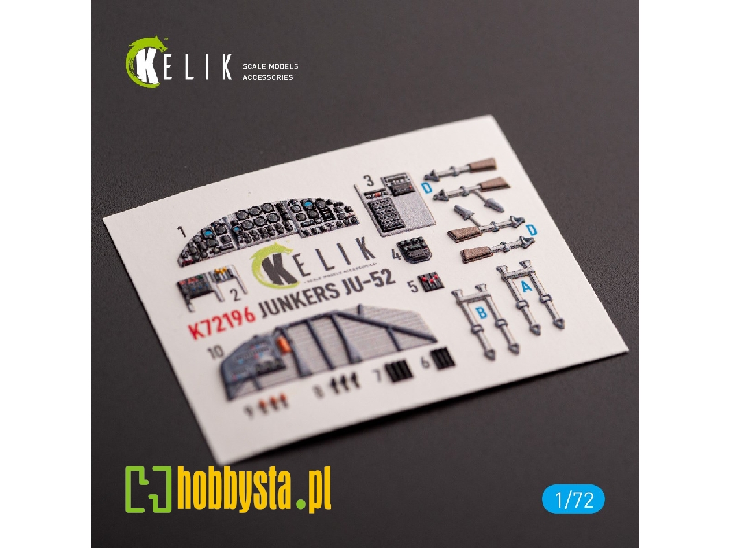 Ju-52 - Interior 3d Decals For Italeri Kit - image 1 Ju-52 - Interior 3d Decals For Italeri Kit - image 1