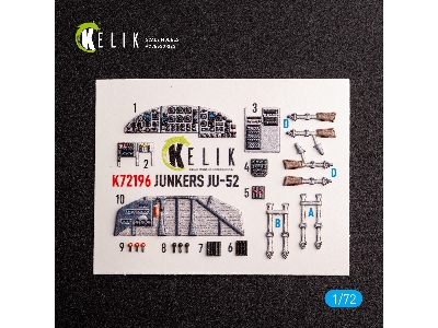Ju-52 - Interior 3d Decals For Italeri Kit - image 2