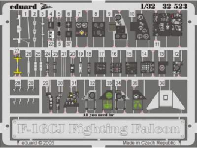 F-16CJ interior 1/32 - Tamiya - image 1