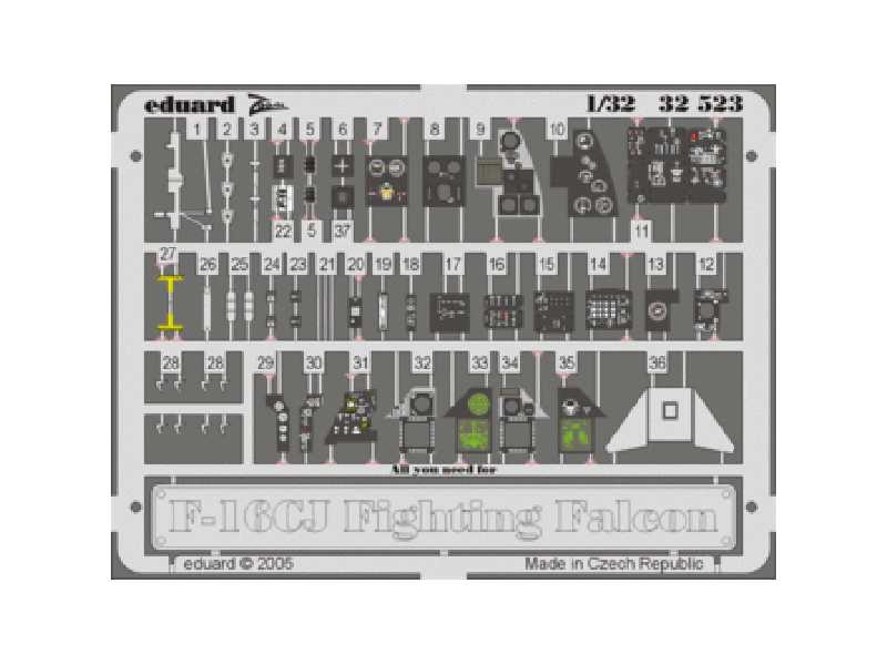 F-16CJ interior 1/32 - Tamiya - image 1