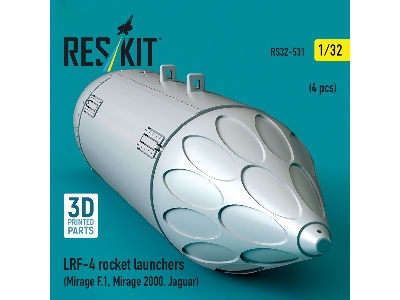 Lrf-4 Rocket Launchers (4pcs) (Mirage F.1, Mirage 2000, Jaguar) (3d Printed) - image 2