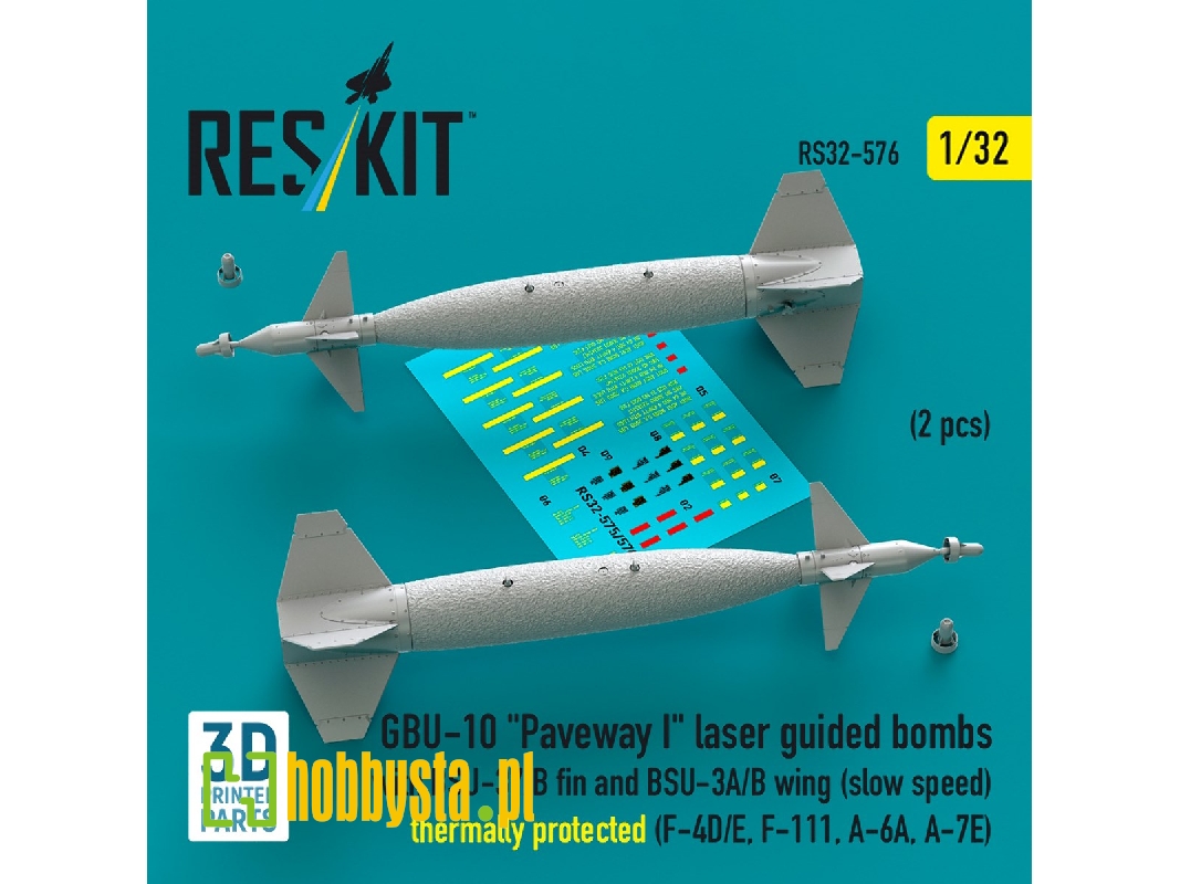 Gbu-10 'paveway I' Laser Guided Bombs With Bsu-37/B Fin And Bsu-3a/B Wing (Slow Speed) Thermally Protected (2pcs) (F-4d/E, F-111 Gbu-10 'paveway I' Laser Guided Bombs With Bsu-37/B Fin And Bsu-3a/B Wing (Slow Speed) Thermally Protected (2pcs) (F-4d/E, F-111