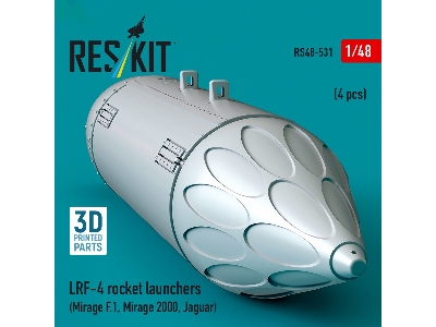 Lrf-4 Rocket Launchers (4pcs) (Mirage F.1, Mirage 2000, Jaguar) (3d Printed) - image 2