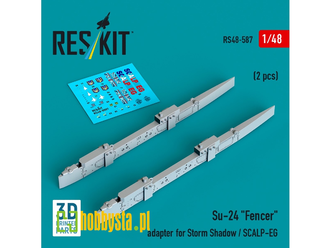 Su-24 'fencer' Adapter For Storm Shadow / Scalp-eg (2pcs) (3d Printed) - image 1 Su-24 'fencer' Adapter For Storm Shadow / Scalp-eg (2pcs) (3d Printed) - image 1