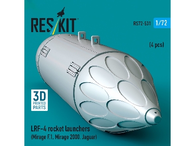 Lrf-4 Rocket Launchers (4pcs) (Mirage F.1, Mirage 2000, Jaguar) (3d Printed) - image 2